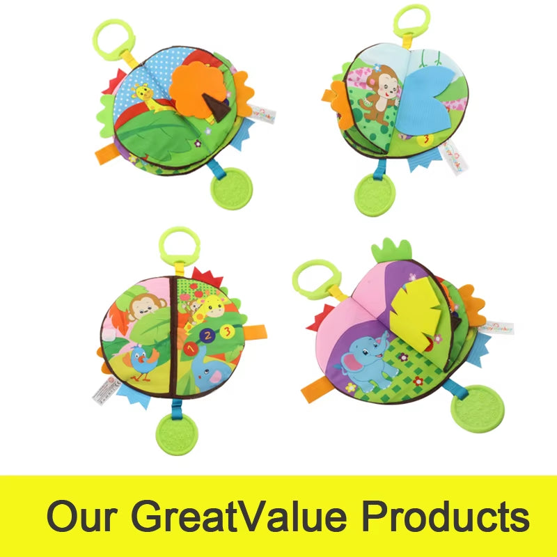Baby Educational Toys Cloth Book Rustling Coloring Early Learning Toys for Children Toddler Toys 0 12 24 Months Hanging Baby Toy