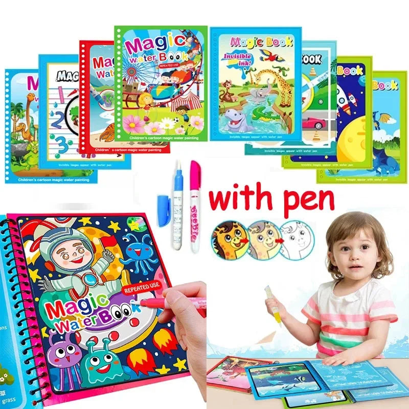 Magic Water Coloring Book