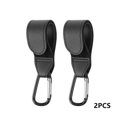 Premium Leather Stroller Hooks