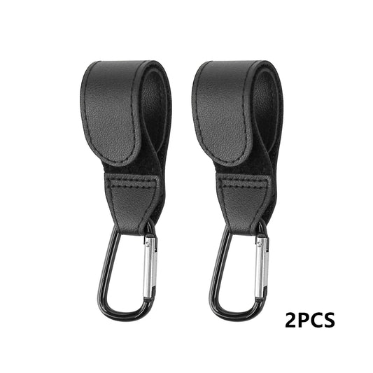 Premium Leather Stroller Hooks