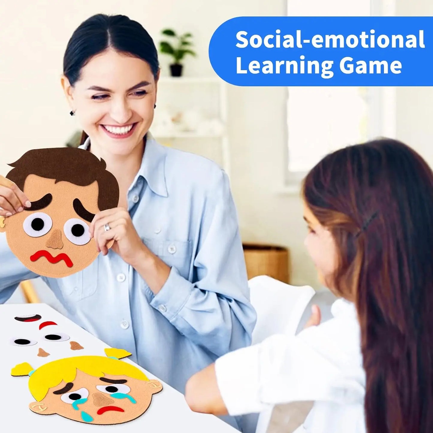 Mix and Match Felt Emotions Game