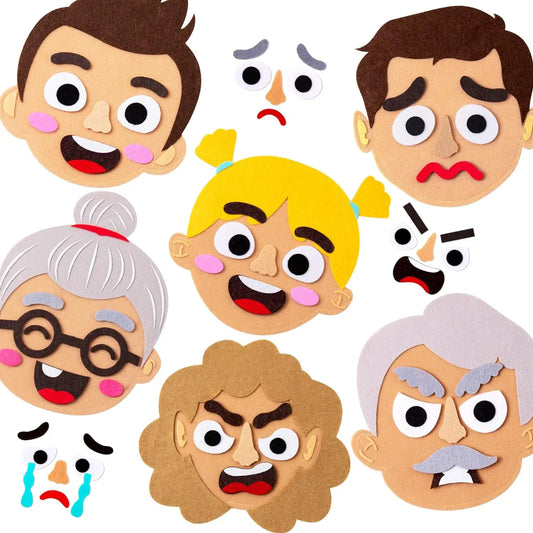 Mix and Match Felt Emotions Game