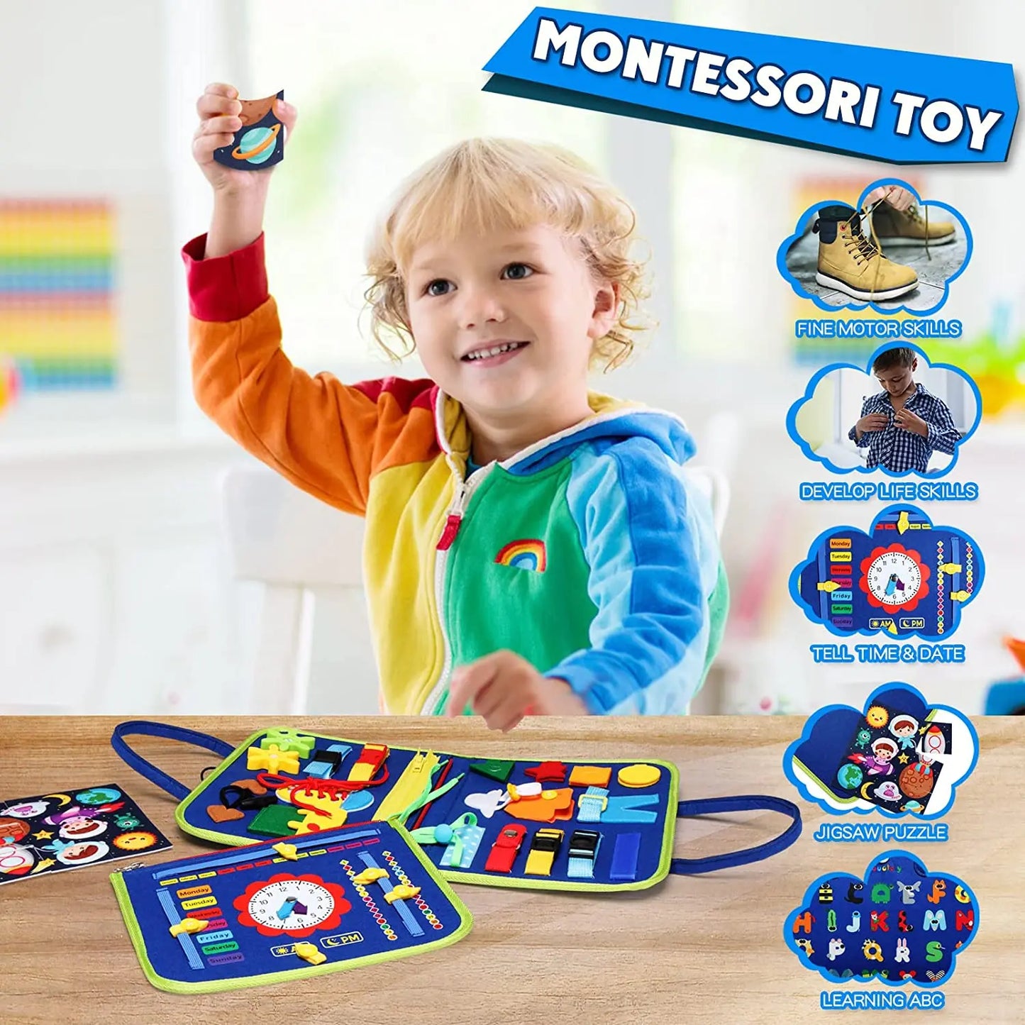 Busy Board Montessori Toy
