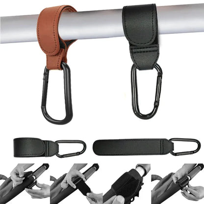 Luxury Leather Stroller Hooks