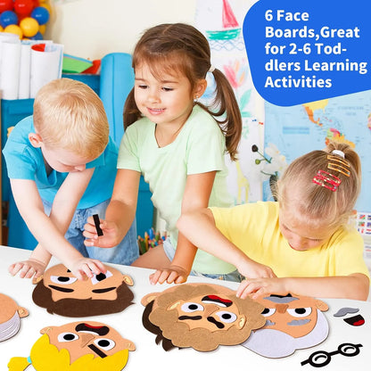 Mix and Match Felt Emotions Game