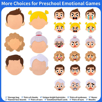 Mix and Match Felt Emotions Game